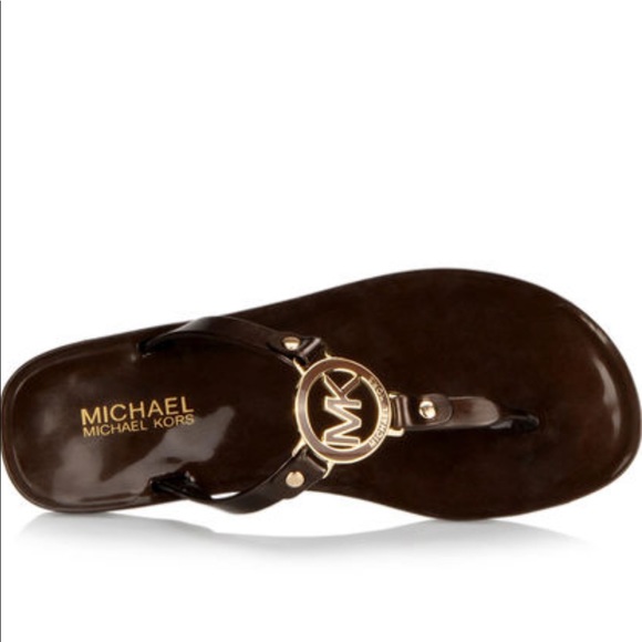 Michael Kors Bronze Jelly Sandals - Picture 4 of 4